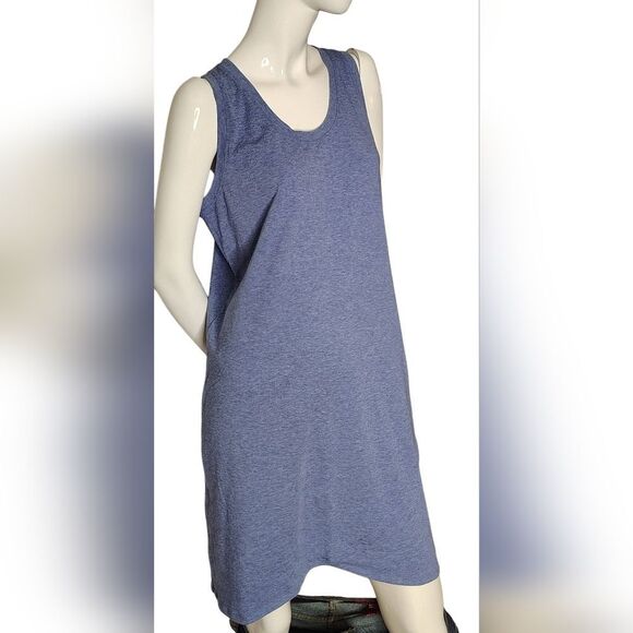 Lole Sleeveless Blue Dress Sz Large - Picture 4 of 9